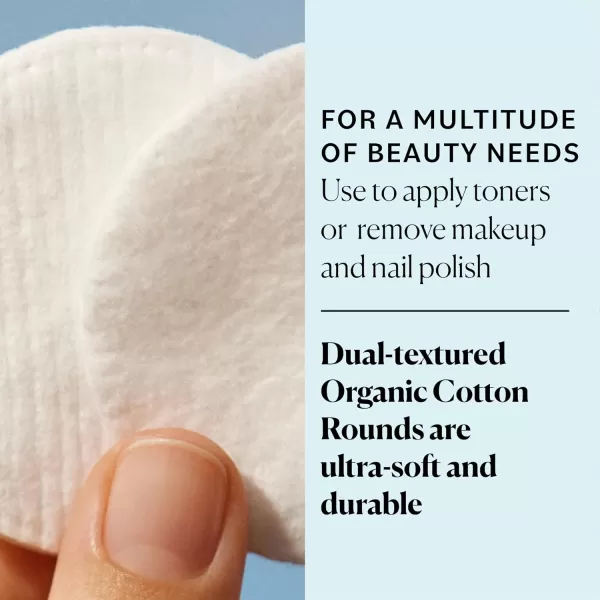Sky Organics Organic Cotton Rounds for Sensitive Skin 100 Pure GOTS Certified Organic for Beauty ampamp Personal Care 100 ct w Ebook100 Count Pack of 3