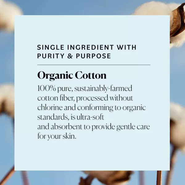 Sky Organics Organic Cotton Rounds for Sensitive Skin 100 Pure GOTS Certified Organic for Beauty ampamp Personal Care 100 ct w Ebook100 Count Pack of 1