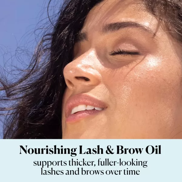Sky Organics  Organic Lash ampamp Brow Oil ampamp Applicator  Eyelash Serum  Castor Oil Organic  Moringa Amla Vitamin E  Lashes Eyebrows  Hair Oil  Self Care Beauty  Gifts for Women  4 fl oz 12mL