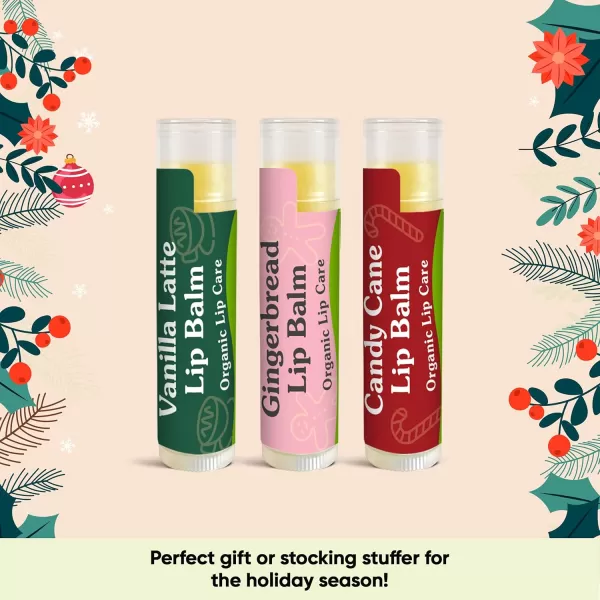 Sky Organics Organic Lip Balm with Beeswax and a Rich Nourishing Blend of Plant Oils Moisturizing Lips Balms to Lock In Moisture and Keep Lips Feeling Soft and Smooth Six Assorted Flavors 6pkWinter Flavors
