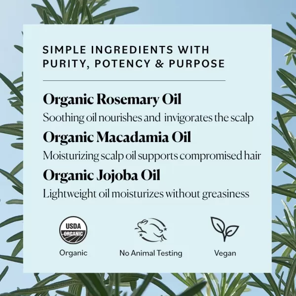 Sky Organics  Organic Rosemary Strong Roots Oil  Rosemary Oil for Hair Growth  w Macadamia Oil ampamp Jojoba Oil  Essential Oils Scalp Serum 2 fl oz 2 Pack 2 FL Oz Pack of 1