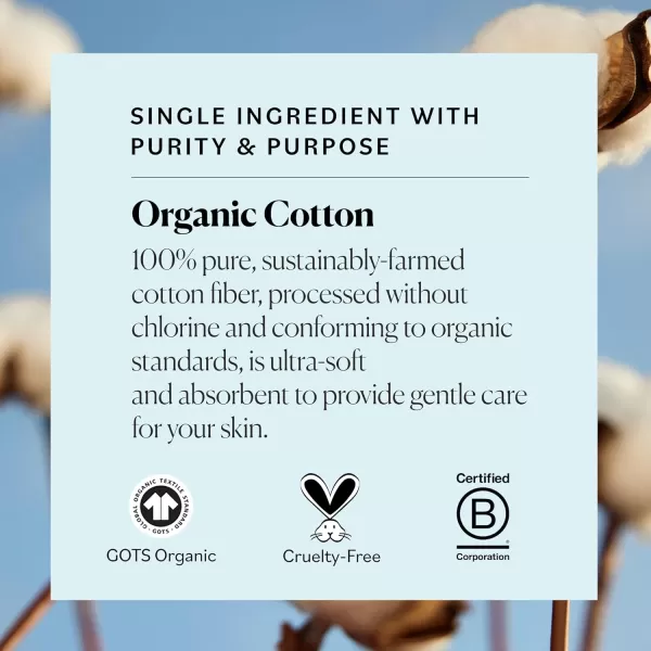 Sky Organics Organnic Cotton Swabs for Sensitive Skin 100 Pure GOTS Certified Organic for Beauty ampamp Personal Care 500 ct375 Count Pack of 1