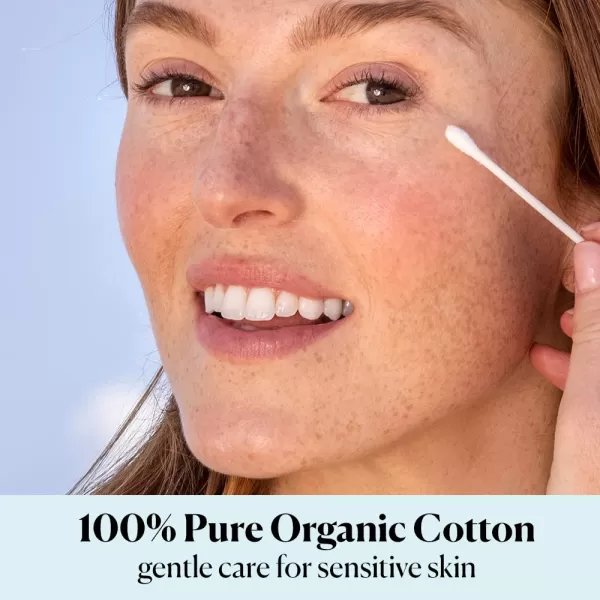 Sky Organics Organnic Cotton Swabs for Sensitive Skin 100 Pure GOTS Certified Organic for Beauty ampamp Personal Care 500 ct500 Count Pack of 1