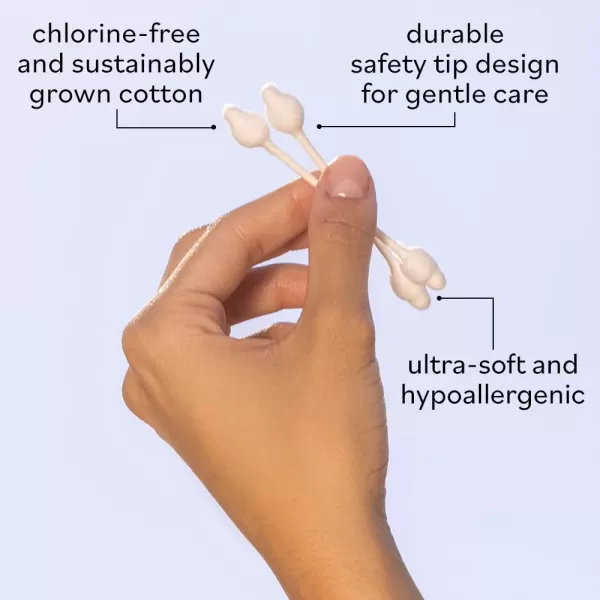 Sky Organics Organnic Cotton Swabs for Sensitive Skin 100 Pure GOTS Certified Organic for Beauty ampamp Personal Care 500 ct60 Count Pack of 3