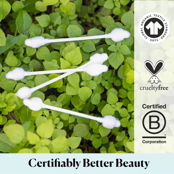 Sky Organics Organnic Cotton Swabs for Sensitive Skin 100 Pure GOTS Certified Organic for Beauty ampamp Personal Care 500 ct60 Count Pack of 3