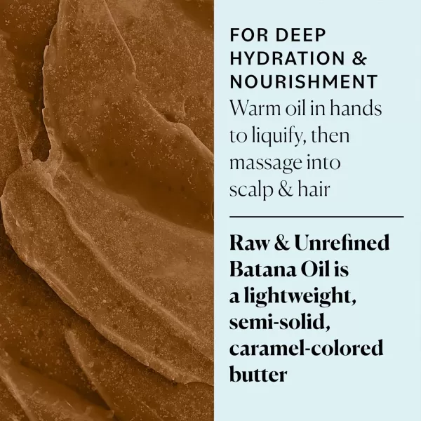 Sky Organics RAW ampamp UNREFINED BATANA OIL 100 Pure from Honduras to Support Scalp ampamp Stronger FullerLooking Hair Intensive Hair Conditioning ampamp Hair Repair Mask 4 fl oz Pack of 1