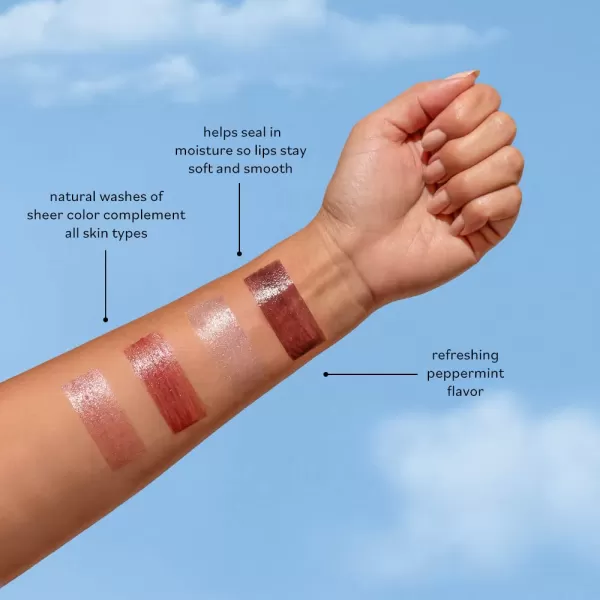 Sky Organics Tinted Lip Balms for Lips to Moisturize Soften ampamp Add A Wash of Color Four Assorted Shades 4pkFour Assorted Shades