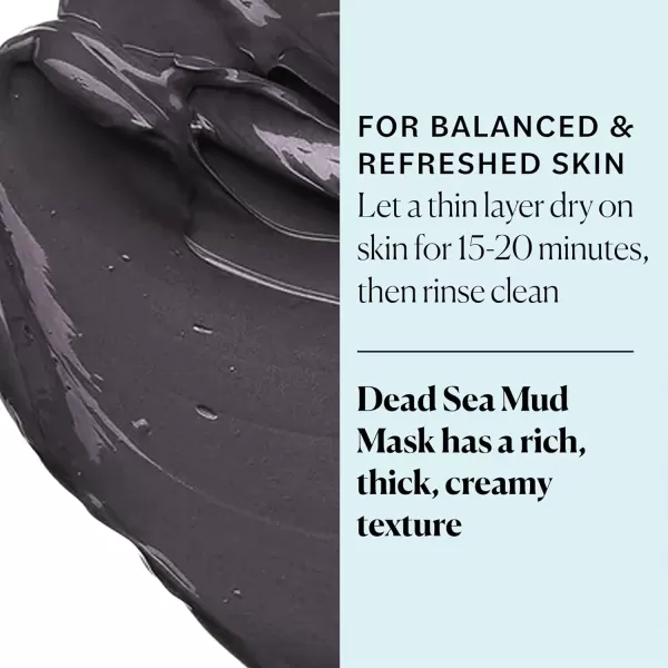 Sky Organics Dead Sea Mud Mask for Face Deep Cleansing Mask with Shea Butter ampamp Aloe Vera Cleanse Away Impurities and Leave Skin Feeling Clean ampamp Refreshed Suitable for Normal to Dry Skin 8 fl Oz
