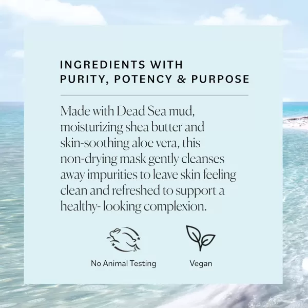 Sky Organics Dead Sea Mud Mask for Face Deep Cleansing Mask with Shea Butter ampamp Aloe Vera Cleanse Away Impurities and Leave Skin Feeling Clean ampamp Refreshed Suitable for Normal to Dry Skin 8 fl Oz