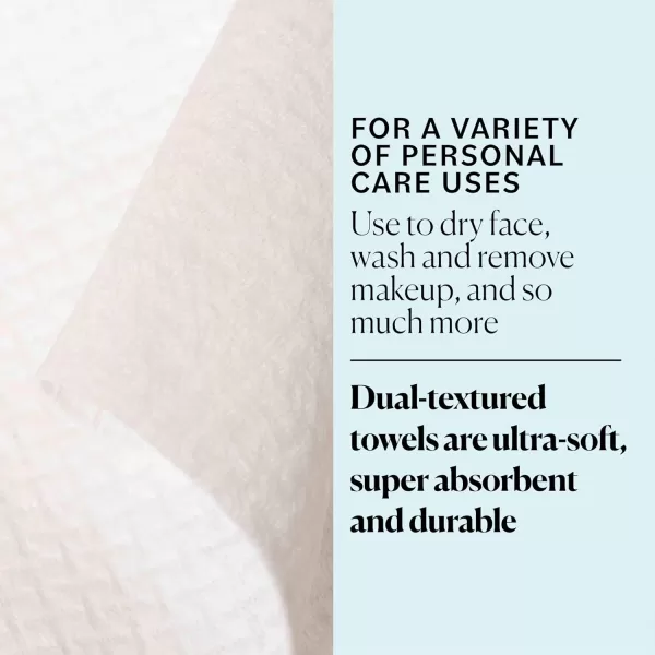 imageSky Organics Gentle Clean Face Towels USDA Certified Biobased Face Towel Extralarge Ultrasoft Dualtextured Singleuse Towelette Hypoallergenic 50 clean XL towels 1pack50 Count Pack of 2