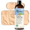imageSky Organics USDA Organic Castor Oil with Rosemary Oil Strengthening Oil Pure Potent Blend Hexane Free Invigorates Scalp Supports Stronger FullerLooking Hair Textured Hair w ebook16 Fl Oz Kit Pack of 1