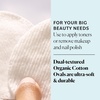 image:imageSky Organics Organic Cotton Large Pads for Makeup Removal Cleansing Toner Application 100 Pure Organic Cotton GOTS Certified Dual Textured Design 120 Count with eBook60 Count Pack of 1