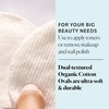 image:imageSky Organics Organic Cotton Large Pads for Makeup Removal Cleansing Toner Application 100 Pure Organic Cotton GOTS Certified Dual Textured Design 120 Count with eBook60 Count Pack of 2