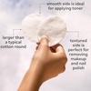 image:imageSky Organics Organic Cotton Large Pads for Makeup Removal Cleansing Toner Application 100 Pure Organic Cotton GOTS Certified Dual Textured Design 120 Count with eBook60 Count Pack of 1