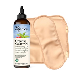 image:imageSky Organics 8 oz Castor Oil wWraps  Reusable Organic Castor Oil Pack to Boost Bodys Wellness Encourage Rest amp Relaxation  Adjustable Elastic Straps Cotton Durable Easy to Use8 Fl Oz Kit Pack of 1