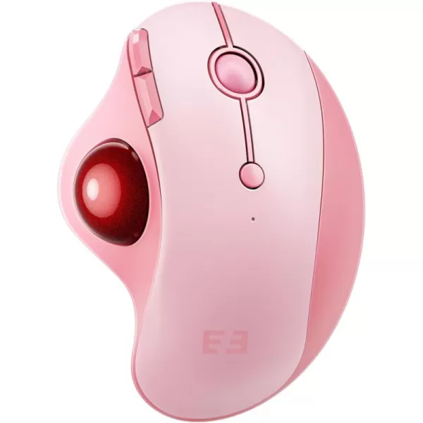 seenda Wireless Trackball Mouse Ergonomic Mouse Bluetooth  Rollerball Mouse Rechargeable Multi Devices Connection Thumb Control Mouse Compatible for MacAndroidWindows Computers  PurplePink