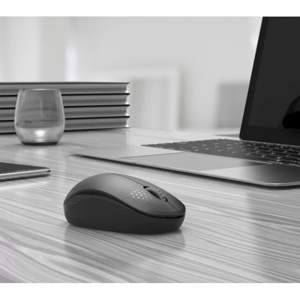 seenda Wireless Mouse 24G Noiseless Mouse with USB Receiver Portable Computer Mice for PC Tablet Laptop Notebook with Windows System  PinkBlack