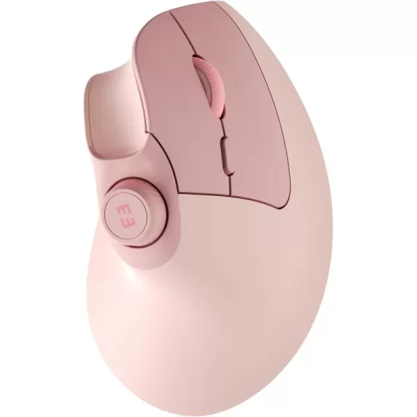 seenda Ergonomic Mouse Rechargeable Vertical Wireless Mouse with Volume knob Quiet clicks 3 Device Connection Bluetooth or USB Optical Mice for Windows PCMac PurpleRose