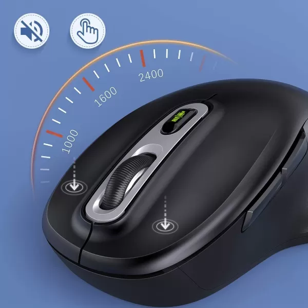 seenda Type C Wireless Mouse 24G USB C and USB A Dual Mode Computer Mice Ergonomic DesignampampSilent Clicking 100016002400 Adjustable DPI for Window PC Laptop MacBook ProAir Tablet