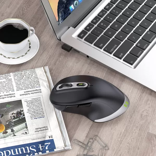 seenda Type C Wireless Mouse 24G USB C and USB A Dual Mode Computer Mice Ergonomic DesignampampSilent Clicking 100016002400 Adjustable DPI for Window PC Laptop MacBook ProAir Tablet