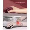 imageseenda Ergonomic Vertical Mouse with Jiggler  Bluetooth  24G USB Multi Device Wireless Ergo Mice Jiggler Mouse Mover for LaptopPCNotebook Computer Mice for Windows Mac OS Wine Red