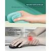 imageseenda Ergonomic Vertical Mouse with Jiggler  Bluetooth  24G USB Multi Device Wireless Ergo Mouse Jiggler Mouse Mover for LaptopPCNotebook Computer Mice for Windows Mac OS Mint Green