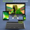 imageSeenda Bluetooth Keyboard and Mouse Set Rechargeable Wireless Backlit Keyboard ampamp Mouse with TabletPhone Holder for PCLaptopiPadMacBook AirPro Compatible with WindowsAndroidiOSMac OS Black