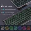 imageseenda Bluetooth Keyboard and Mouse Backlit for iOSiPadiPhone MultiDevice Wireless Keyboard and Mice Rechargeable Silent Portable US Layout for iPad ProAirMini iPad 97102 Inch iPhone Gray