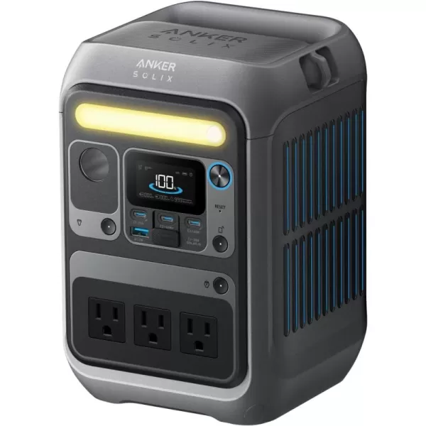 Anker SOLIX C300 Portable Power Station Outdoor 288Wh LiFePO4 Battery 300W 600W Surge Solar Generator 140W TwoWay Fast Charging For Camping Traveling and Emergencies Solar Panel Optional