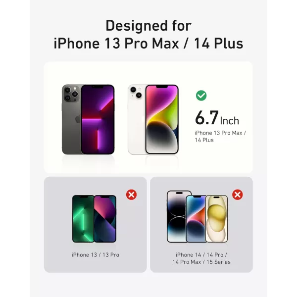 Anker Screen Protector BubbleandDustFree iPhone HD Tempered Glass Durable and DropProof with 9H Hardness Easy Installation Exclusively for iPhone 16 Pro Max 69Inch 2PackPrivacy