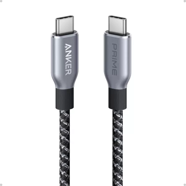 Anker Prime USB C to USB C Cable 240W 6 ft Fast Charging USB C Cable UpcycledBraided Nylon with 100Year Bend Durability USB 20 Cable for iPhone 1616 Pro16 Pro Max16 Plus MacBook Galaxy S243ft