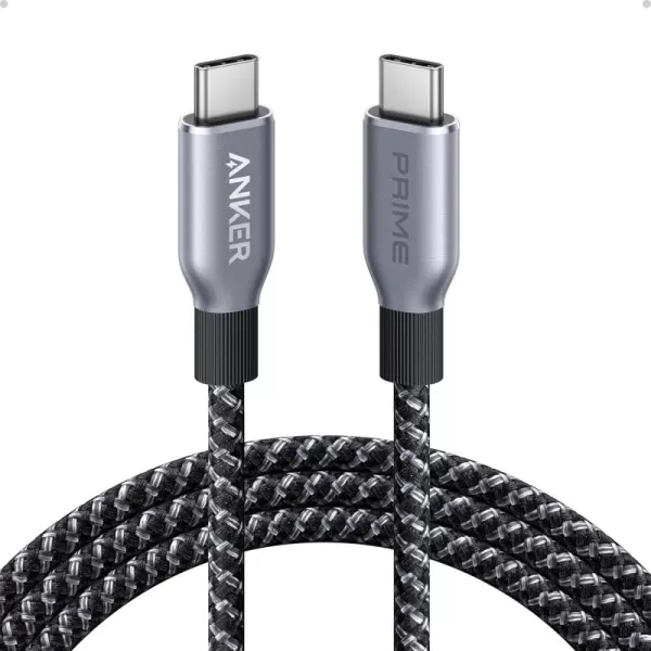 Anker Prime USB C to USB C Cable 240W 6 ft Fast Charging USB C Cable UpcycledBraided Nylon with 100Year Bend Durability USB 20 Cable for iPhone 1616 Pro16 Pro Max16 Plus MacBook Galaxy S246ft