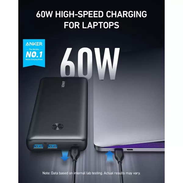 Anker Portable Charger 737 Power Bank PowerCore III Elite 25600 mAh Combo with 65W PD Wall Charger Power IQ 30 Battery Pack for MacBook Pro  Dell XPS Microsoft Surface iPad Pro iPhone 15