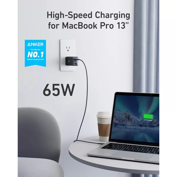 Anker USB C Charger Nano 65W PPS 3Port Fast Compact Foldable USB C Charger Block for MacBook iPad Pro Galaxy S24 iPhone 16  15 and more seriesCharger