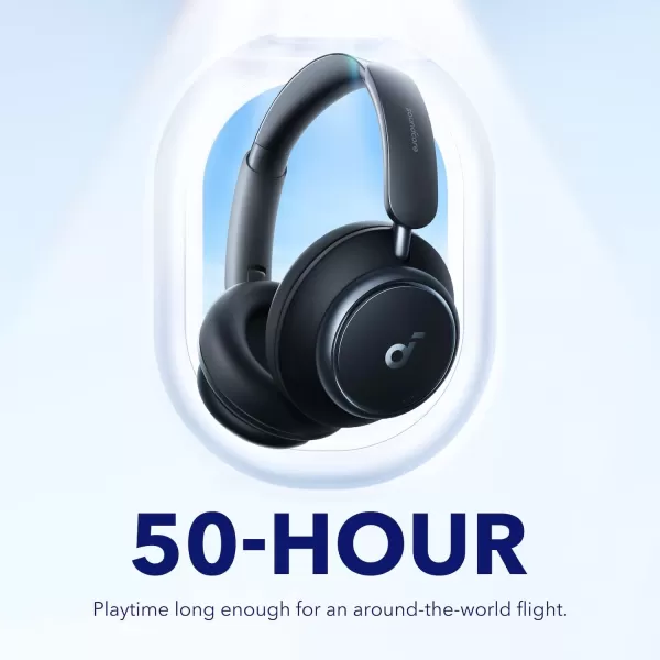 Soundcore by Anker Space Q45 Adaptive Active Noise Cancelling Headphones Reduce Noise by Up to 98 50H Playtime App Control LDAC HiRes Wireless Audio Comfortable Fit Clear Calls Bluetooth 53Black