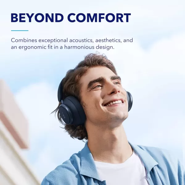 Soundcore by Anker Space Q45 Adaptive Active Noise Cancelling Headphones Reduce Noise by Up to 98 50H Playtime App Control LDAC HiRes Wireless Audio Comfortable Fit Clear Calls Bluetooth 53Blue