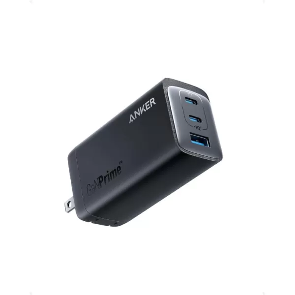 Anker 737 GaNPrime 120W USB C Charger PPS 3Port Fast Compact Foldable Wall Charger for MacBook ProAir iPad Pro iPhone 16Pro Galaxy S22S21 Dell XPS 13 Note 2010 and More Devices