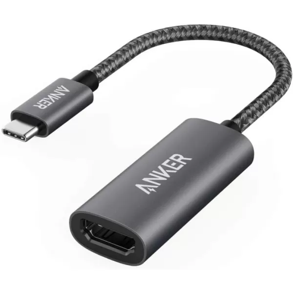 Anker USB C to HDMI Adapter 60Hz 310 USBC 4K HDMI Aluminum Portable for MacBook Pro Air iPad pROPixelbook XPS Galaxy and MoreBlack