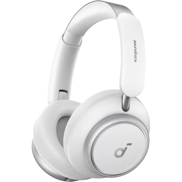 Soundcore by Anker Space Q45 Adaptive Active Noise Cancelling Headphones Reduce Noise by Up to 98 50H Playtime App Control LDAC HiRes Wireless Audio Comfortable Fit Clear Calls Bluetooth 53White