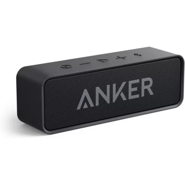 Upgraded Anker Soundcore Bluetooth Speaker With IPX5 Waterproof Stereo Sound 24H Playtime Portable Wireless SpeakerBlack