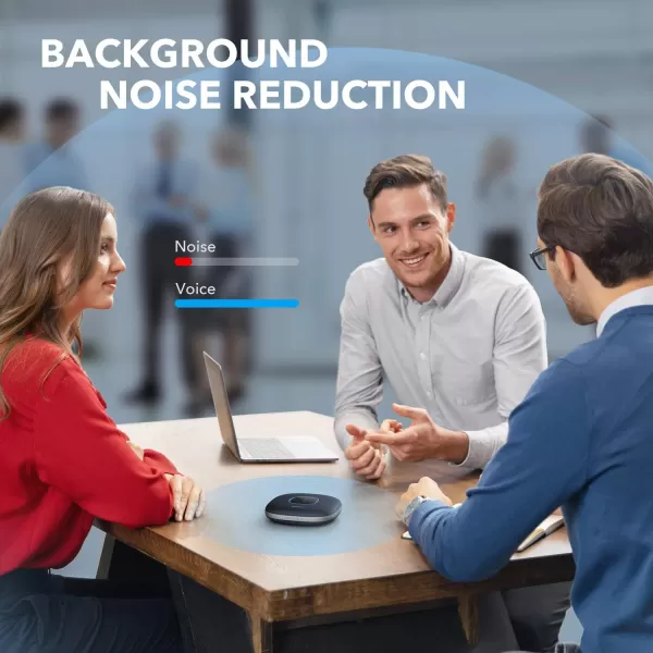 Anker PowerConf Speakerphone Zoom Certified Conference Speaker with 6 Mics 360 Enhanced Voice Pickup 24H Call Time Bluetooth 53 USB C Compatible with Leading Platforms for Personal WorkspacesBlue