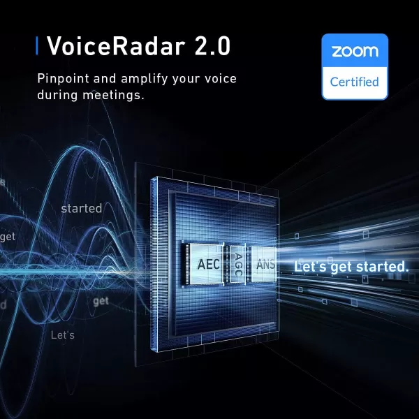 AnkerWork SR500 Conference Speaker and Microphone with Deep Learning 8 Mics 48 kHz Connect 5 Speakerphones in Daisy Chain AI Noise Cancellation Premium Pickup in Conference Rooms Up to 45 People