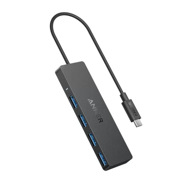 Anker 4Port USB 30 Hub UltraSlim Data USB Hub with 2 ft Extended Cable Charging Not Supported for MacBook Mac Pro Mac mini iMac Surface Pro XPS PC Flash Drive Mobile HDD07 ft