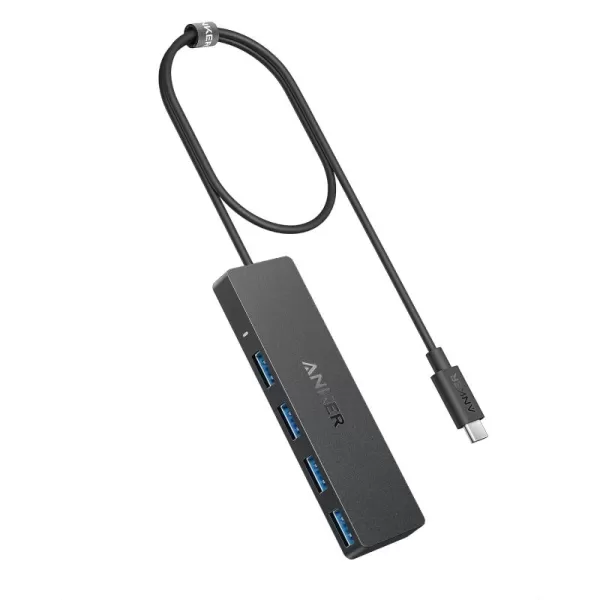 Anker 4Port USB 30 Hub UltraSlim Data USB Hub with 2 ft Extended Cable Charging Not Supported for MacBook Mac Pro Mac mini iMac Surface Pro XPS PC Flash Drive Mobile HDD2 ft