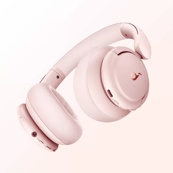 Soundcore by Anker Life Q30 Hybrid Active Noise Cancelling Headphones with Multiple Modes HiRes Sound Custom EQ via App 40H Playtime Comfortable Fit Bluetooth Multipoint ConnectionPink