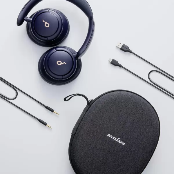 Soundcore by Anker Life Q30 Hybrid Active Noise Cancelling Headphones with Multiple Modes HiRes Sound Custom EQ via App 40H Playtime Comfortable Fit Bluetooth Multipoint ConnectionBlue