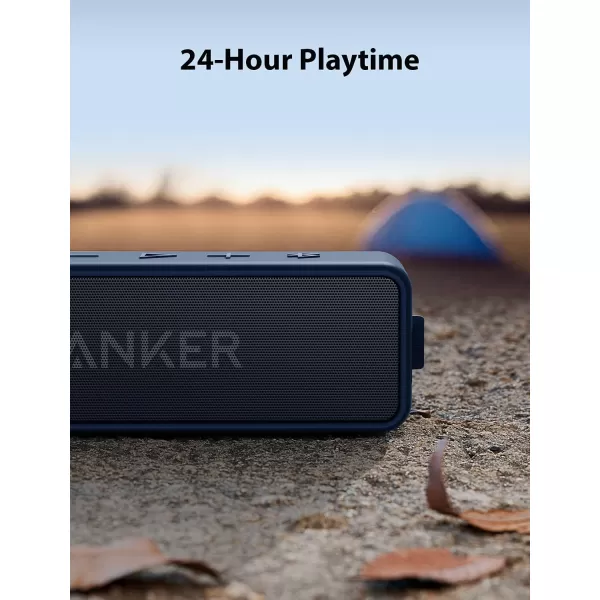 Anker Soundcore 2 Portable Bluetooth Speaker with 12W Stereo Sound Bluetooth 5 Bassup IPX7 Waterproof 24Hour Playtime Wireless Stereo Pairing Speaker for Home Outdoors TravelTeal