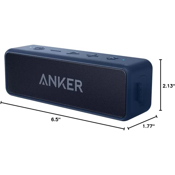 Anker Soundcore 2 Portable Bluetooth Speaker with 12W Stereo Sound Bluetooth 5 Bassup IPX7 Waterproof 24Hour Playtime Wireless Stereo Pairing Speaker for Home Outdoors TravelTeal