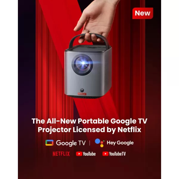 NEBULA Mars 3 Air GTV Projector  Netflix Officially Licensed 400 ANSILumen Brightness Native 1080P Dolby Digital Sound150Inch Picture BuiltIn Battery for 25 Hours of Playtime AnywhereMars 3 Air