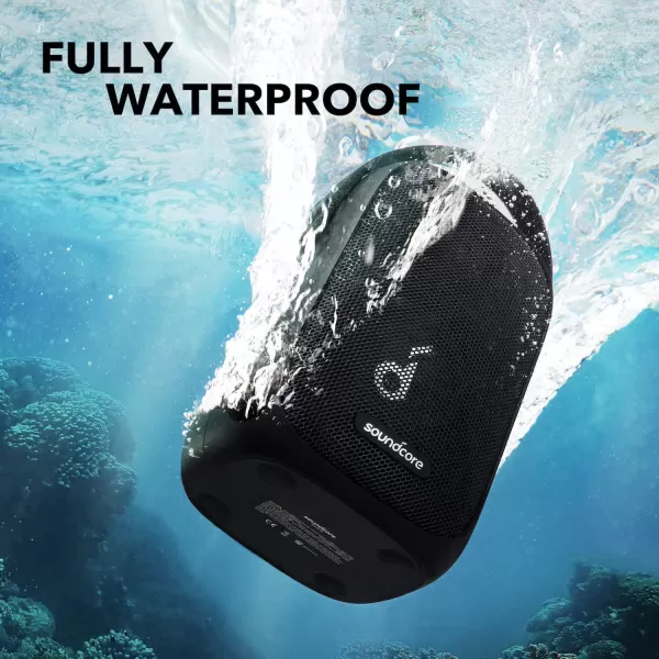 Soundcore Trance Go Outdoor Bluetooth Speaker with BassUp Technology Sync 100 Speakers 24H Playtime Waterproof Custom EQ AppBlack